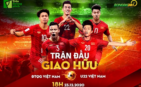 Trực tiếp bóng đá: Link xem ĐT Việt Nam vs U22 Việt Nam hôm nay 23/12 (Full HD)