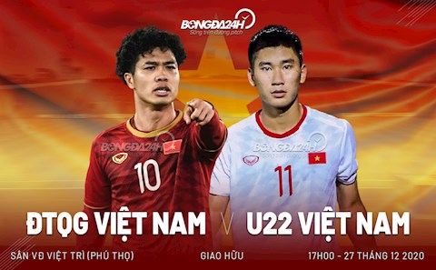 Nhận định ĐT Việt Nam vs U22 Việt Nam (17h00 ngày 27/12): Bài tổng duyệt nhiều bàn thắng?