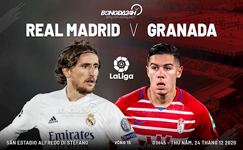 Nhận định Real Madrid vs Granada (1h45 ngày 24/12): “Kền kền” lại chén mồi ngon?