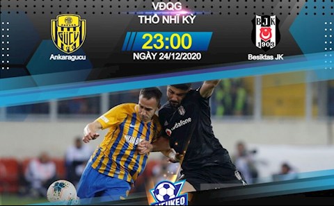 Nhận định bóng đá Ankaragucu vs Besiktas 23h00 ngày 24/12 (VĐQG Thổ Nhĩ Kỳ 2020/21)