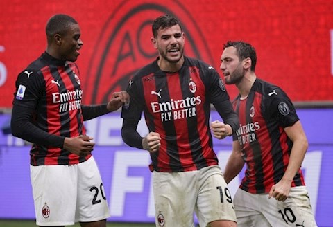 Thắng kịch tính, AC Milan kết thúc năm 2020 bằng ngôi đầu Serie A
