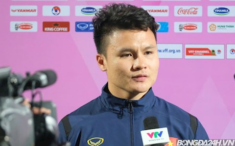 Quang Hải hài lòng với trận đấu giữa ĐT Việt Nam và U22 Việt Nam