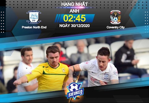 Nhận định bóng đá Preston vs Coventry 2h45 ngày 30/12 (Hạng Nhất Anh 2020/21)