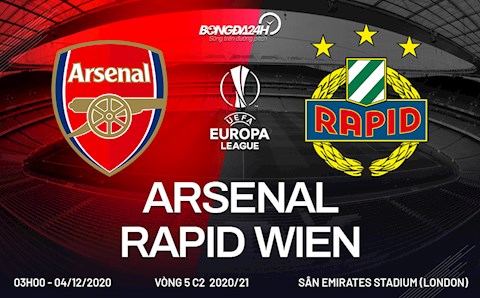 Nhận định bóng đá Arsenal vs Rapid Wien 3h00 ngày 4/12 (Europa League 2020/21)