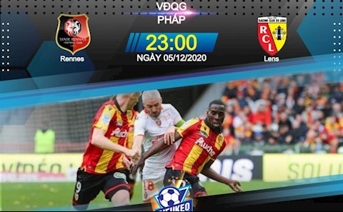 Nhận định bóng đá Rennes vs Lens 23h00 ngày 5/12 (Ligue 1 2020/21)