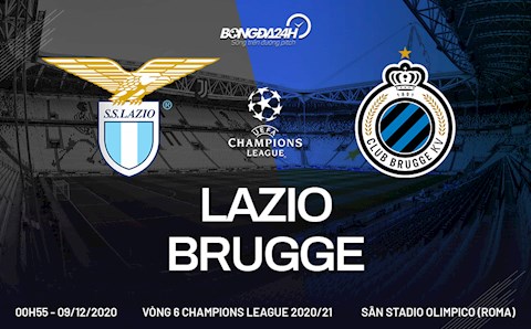 Nhận định bóng đá Lazio vs Club Brugge 0h55 ngày 9/12 (Champions League 2020/21)