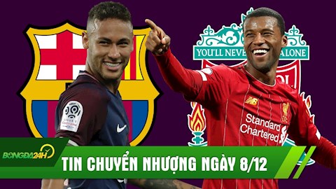 TIN CHUYỂN NHƯỢNG NGÀY 8/12: Klopp chốt tương lai cho sao bự; Neymar chốt tương lai chắc nịch với PSG