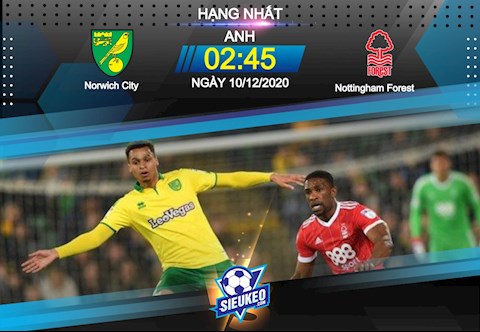 Nhận định bóng đá Norwich vs Nottingham 2h45 ngày 10/12 (Hạng Nhất Anh 2020/21)