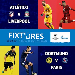 Lịch thi đấu bóng đá vòng 1/8 cúp C1 đêm nay 19/2 và kênh trực tiếp