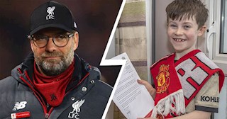 Được fan nhí MU gửi thư… mong thua, Klopp hồi âm đầy tinh tế và nhân văn