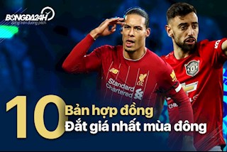 Những bản hợp đồng đắt giá nhất mùa đông: Sao MU chễm chệ Top 3