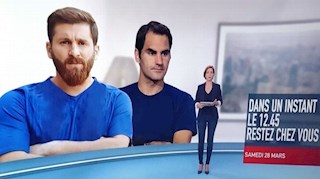 Đài truyền hình đưa hình ảnh Messi giả lên sóng