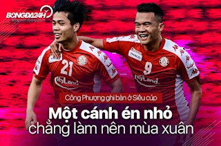 Công Phượng ghi bàn ở Siêu cúp: Một cánh én nhỏ chẳng làm nên mùa xuân