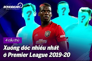 4 cầu thủ xuống dốc nhiều nhất ở Premier League 2019-20: Không thể thiếu Pogba!