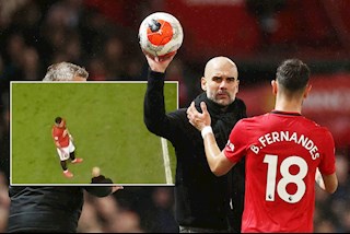 Bruno Fernandes cãi nhau tay đôi với Pep Guardiola, yêu cầu HLV Man City im mồm