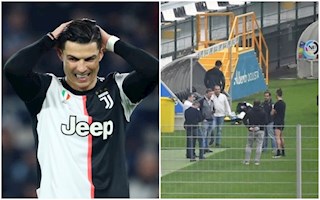 Ham tập quên quy định cách ly, Ronaldo bị ‘tuýt còi’