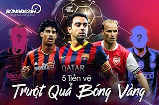 5 tiền vệ trượt Quả bóng Vàng đáng tiếc nhất: 3 tại Messi!