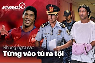 Những ngôi sao vào tù ra tội như Ronaldinho: Huyền thoại Arsenal góp mặt