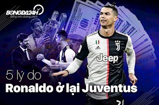 5 lý do để tin rằng Ronaldo sẽ ở lại Juventus hè này
