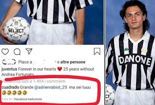 Sao Juventus cợt nhả vô lễ trước di ảnh của đàn anh quá cố