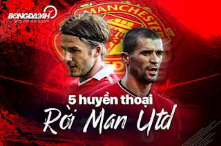 5 huyền thoại rời MU trong ê chề: Có Becks, có Keano