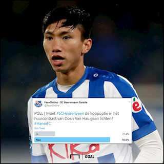 Bị fan Heerenveen xua đuổi, Văn Hậu được đồng đội trấn an