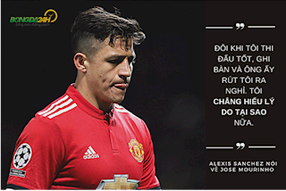 Alexis Sanchez thừa nhận khó chịu vì ân nhân Mourinho