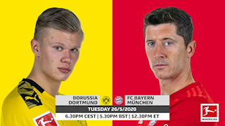 Nhận định bóng đá Dortmund vs Bayern Munich 23h30 ngày 26/5 (Bundesliga 2019/20)