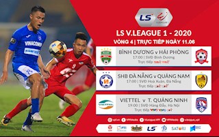 Trực tiếp vòng 4 V.League 2020 hôm nay 11/6 (Link xem VTV6, VTV5)