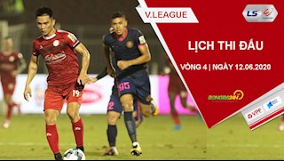 Lịch thi đấu vòng 4 V.League 2020 hôm nay 12/6: Derby TP. Hồ Chí Minh