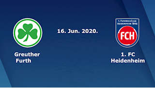 Nhận định bóng đá Greuther Furth vs Heidenheim 23h30 ngày 16/6 (Hạng 2 Đức 2019/20)
