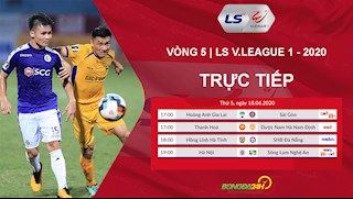 Trực tiếp V.League 2020 hôm nay 18/6 (Link xem VTV6, VTV5)