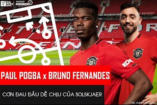 Kết hợp Paul Pogba - Bruno Fernandes: Cơn đau đầu dễ chịu của Solskjaer