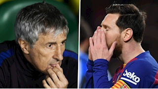 HLV Setien phủ nhận tin đồn mâu thuẫn với Messi
