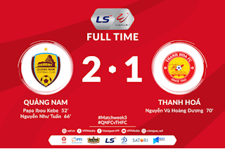 Quảng Nam 2-1 Thanh Hóa: Tướng ngoại có nguy cơ bay ghế