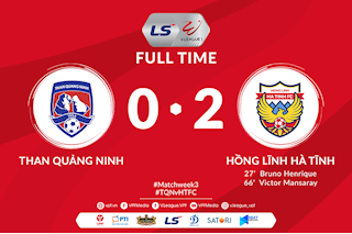 Quảng Ninh 0-2 Hà Tĩnh: Ứng viên vô địch thua sốc trước tân binh