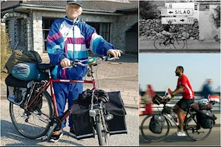 Những người đàn ông đạp xe đến World Cup