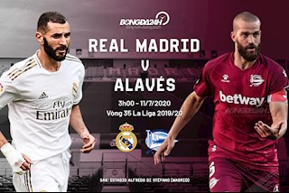 Nhận định Real Madrid vs Alaves (3h ngày 11/7): Vang mãi điệp khúc…