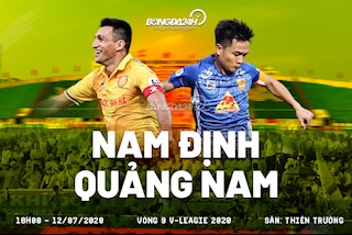 Nhận định bóng đá Nam Định vs Quảng Nam 18h00 ngày 12/7 (V-League 2020)