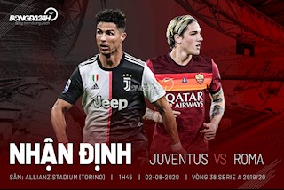 Nhận định bóng đá Juventus vs Roma 1h45 ngày 2/8 (Serie A 2019/20)