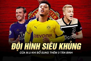 VIDEO: Đội hình siêu khủng MU mùa tới khi có thêm 3 tân binh chất lượng
