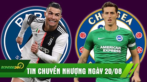 TIN CHUYỂN NHƯỢNG 20/8: Chelsea bất ngờ muốn có trung vệ Brighton, PSG gây sốc với Ronaldo?