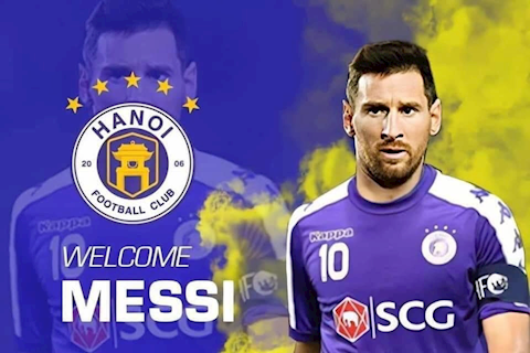 Ảnh chế: 8 đội bóng hàng đầu chào đón, nhưng Messi lại chọn CLB Hà Nội