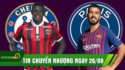 TIN CHUYỂN NHƯỢNG 26/8: Sau Thiago Silva Chelsea lại có SIÊU TRUNG VẾ, PSG đưa Suarez về đoàn tụ cùng Neymar