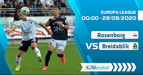 Nhận định bóng đá Rosenborg vs Breidablik 0h00 ngày 28/8 (Europa League 2020/21)