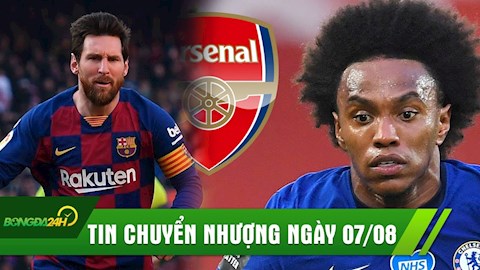 TIN CHUYỂN NHƯỢNG 7/8: Messi tuyên bố giải nghệ ở Barca, Willian chính thức tới Arsenal?