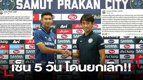 Cầu thủ ở Thai League mất việc vì lý do khó tin