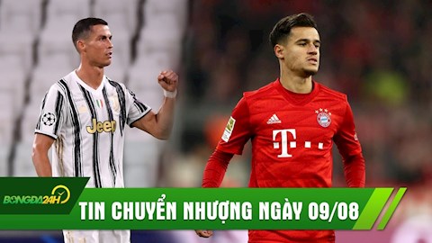 TIN CHUYỂN NHƯỢNG 9/8: Arsenal đạt thỏa thuận chiêu mộ Coutinho, Tương lai của Ronaldo được xác định
