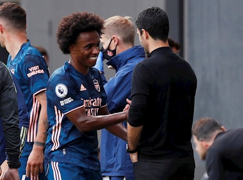 Arteta: Willian là mẫu cầu thủ đặc biệt