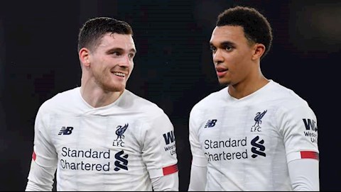 Robertson làm cháy lại cuộc đua kiến tạo với Alexander-Arnold